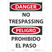 ACCUFORM NMC BILINGUAL DANGER NO TRESPASSING SAFETY SIGN